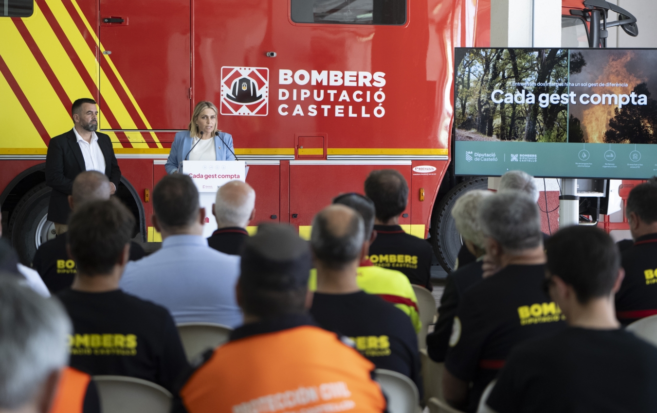 Marta Barrachina refuerza el dispositivo de prevención y extinción de incendios forestales y apela a la responsabilidad y la prevención con la campaña ‘Cada gest compta’