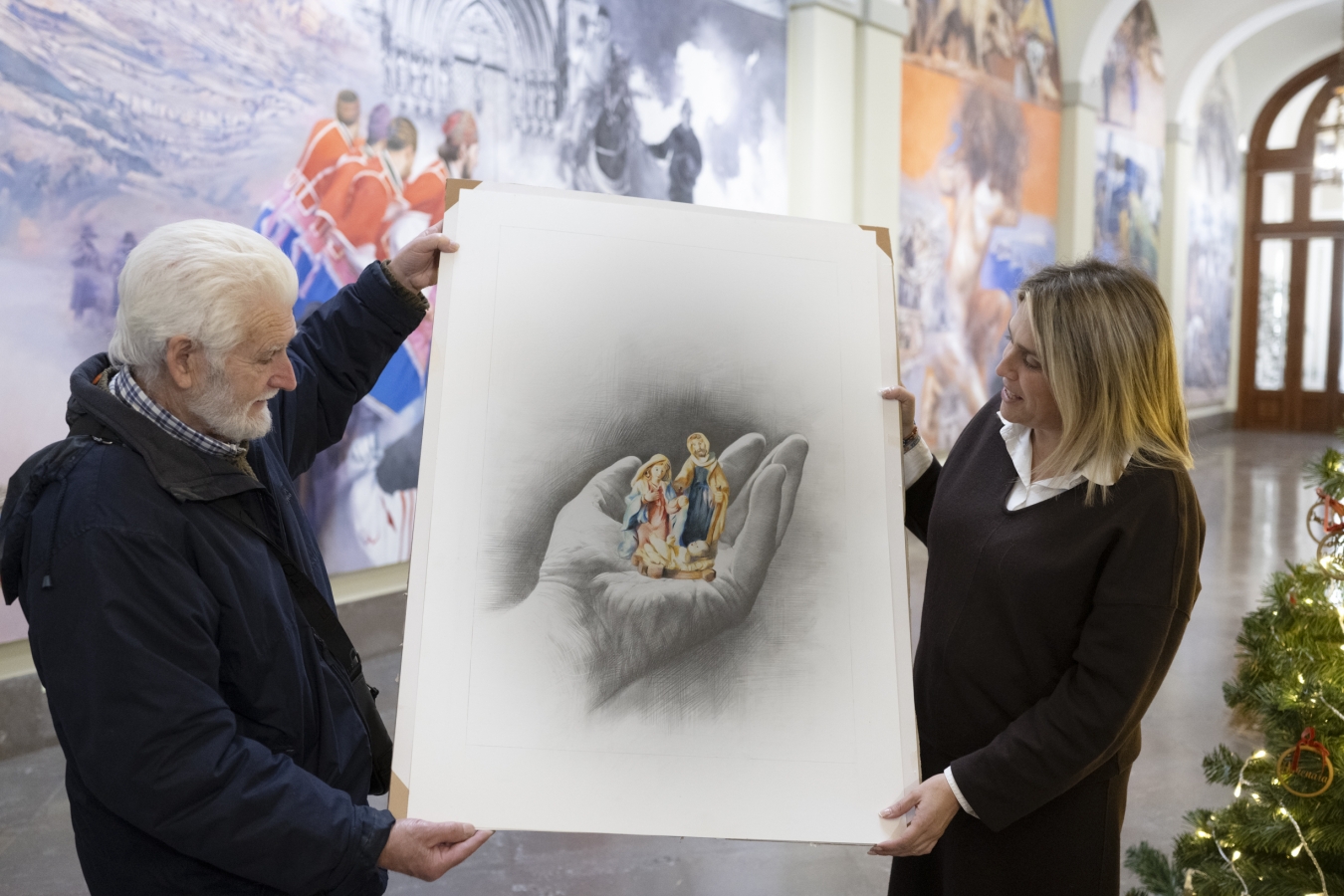 El arte de Vicente Traver Calzada es el protagonista de la postal de Navidad de la Diputación de Castellón