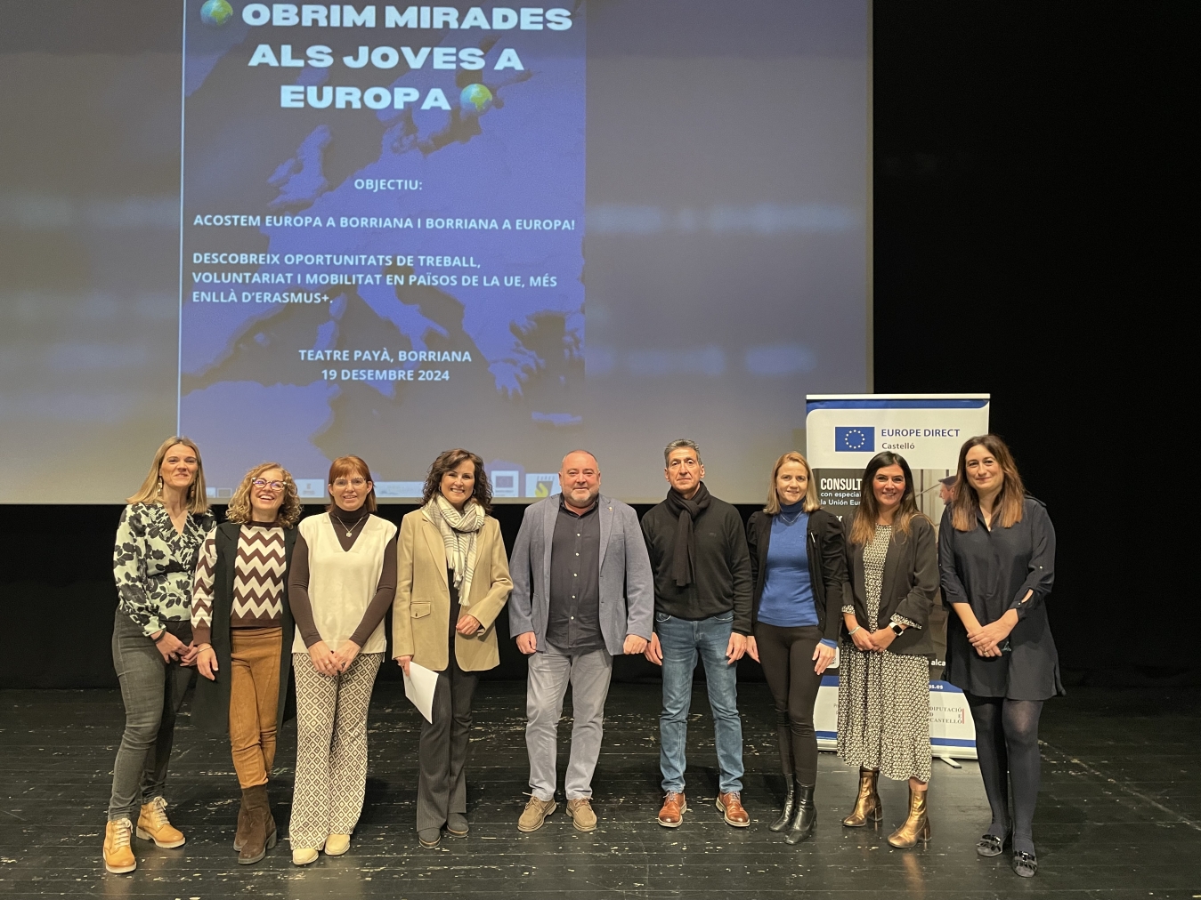 La Diputació de Castelló mostra el seu compromís amb els joves i celebra la connexió entre Burriana i Europa en la jornada ‘Obrim Mirades als Joves a Europa’