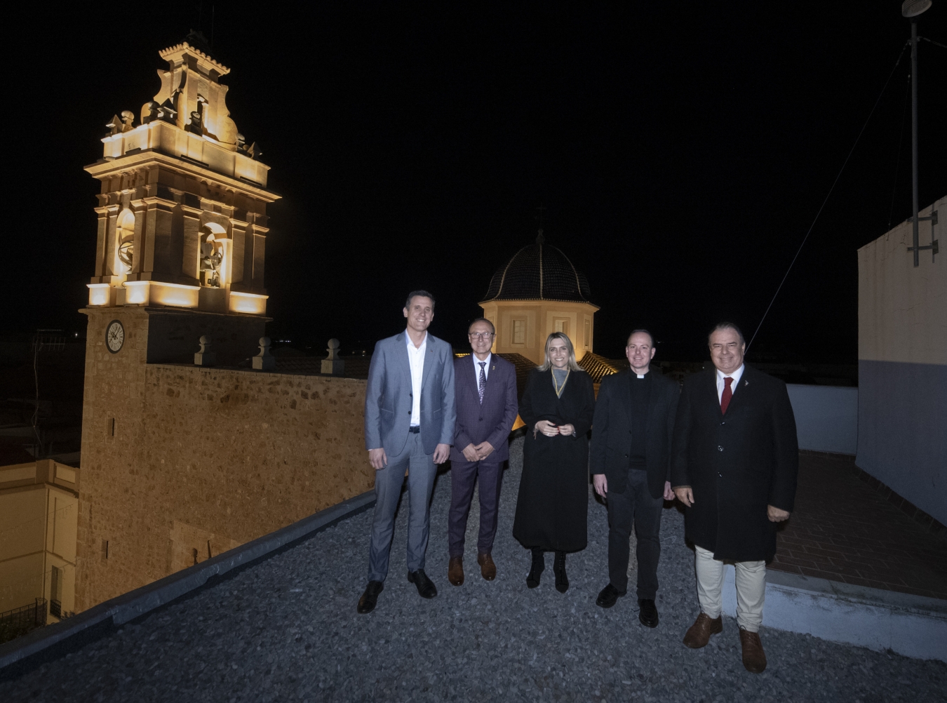 La Diputación de Castellón ilumina la iglesia de la Asunción de Xilxes con motivo del 400 aniversario del hallazgo del Cristo de la Junquera