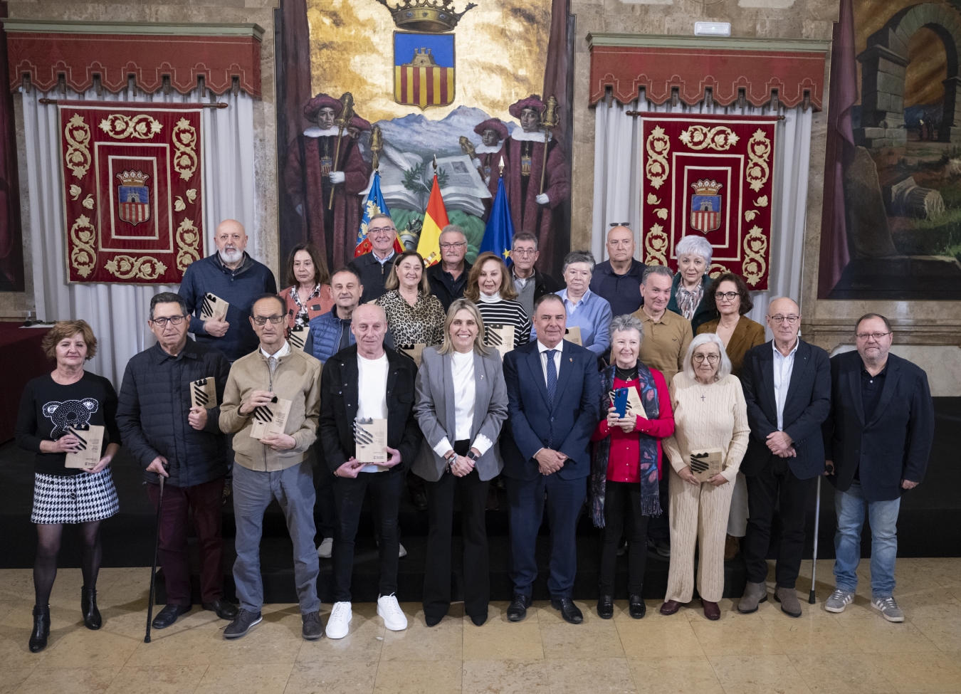 La Diputació de Castelló ret homenatge i reconeix els serveis prestats al personal jubilat